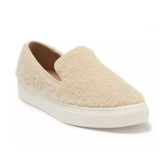 NEW Steven By Steve Madden Faux Sherpa Kimbel Slip-On Sneakers Size 7.5 M - Picture 1 of 7